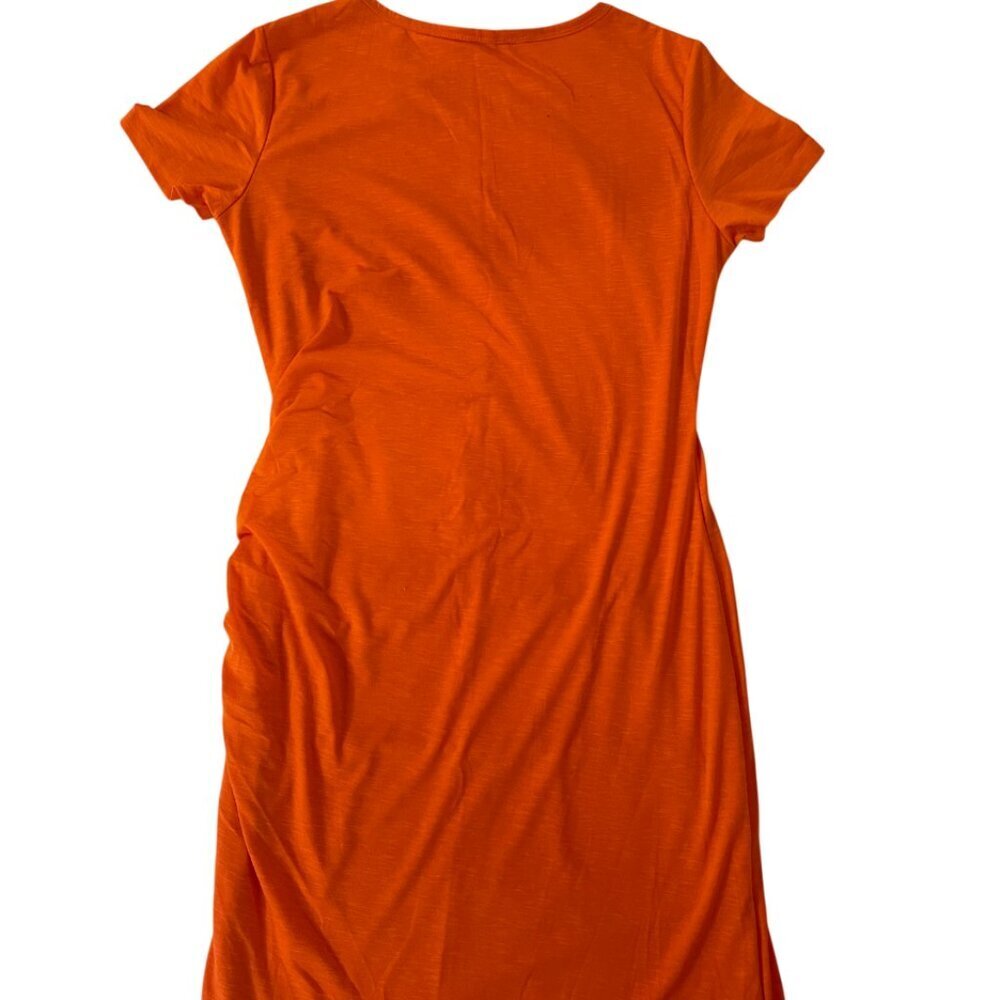 BTFBM. Women's dress in stretchy orange color, size L. Medium length.NWT - Picture 3 of 6